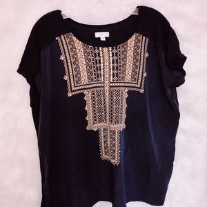 stitch patterned top
